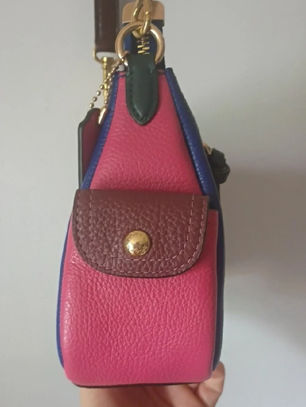 Coach Pennie Shoulder Bag 25 in colorblock sport blue. Style No: C6816